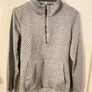 Grey Quilted Sweater
